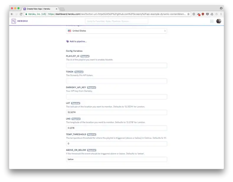 Heroku microservice