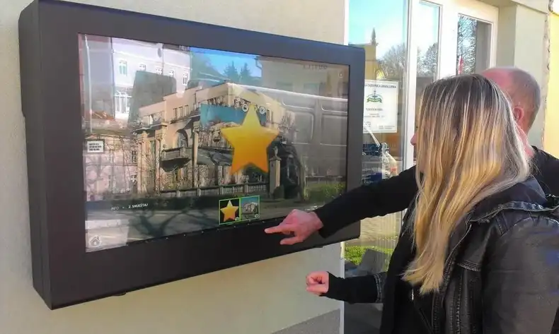 A touch screen enclosure unit.