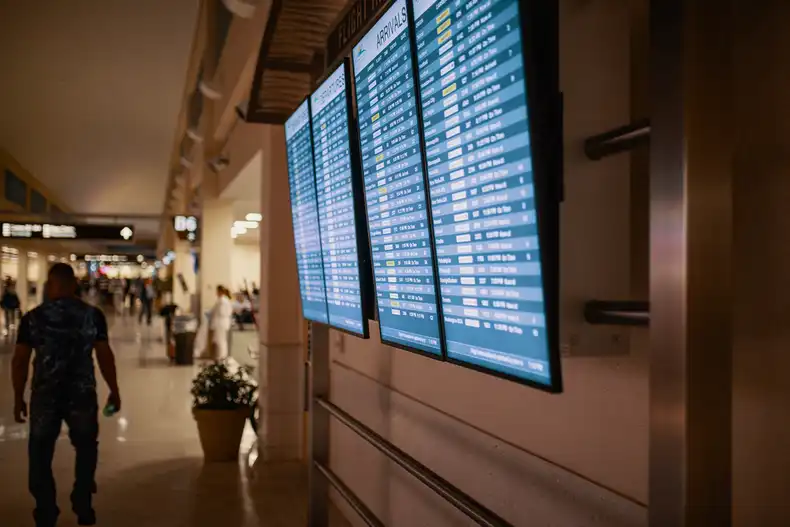 Use Screenly to launch and manage an airport digital signage deployment.