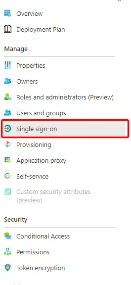 Microsoft Entra ID SAML set up step 4.