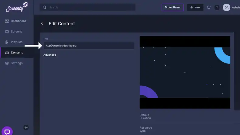 The Appdynamics content page