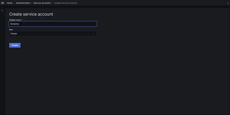 Create Service Account