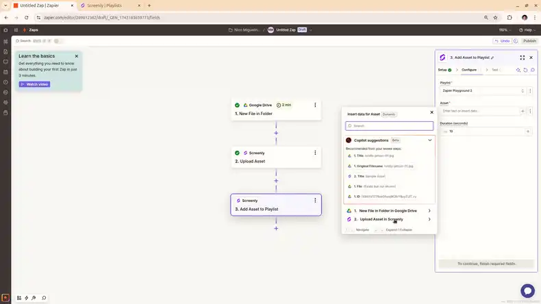 How to create a multi-step Zap