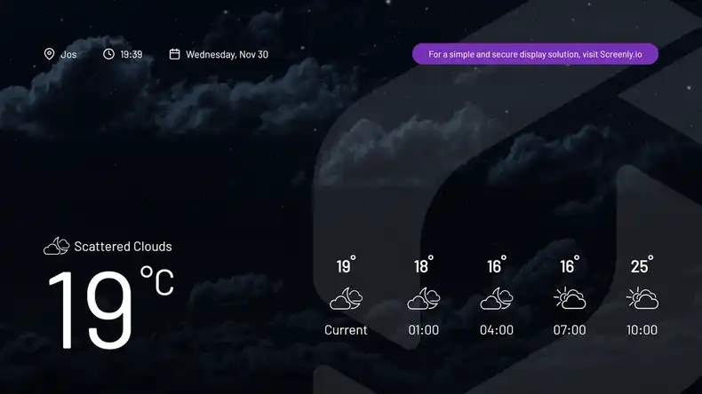 A security camera that displays footage on a security camera display.